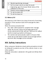 Preview for 46 page of Telefunken TE 251 Pure Operating Instructions Manual