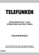 Telefunken TE24550B40Q2D Operating Instructions Manual предпросмотр