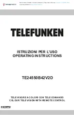 Telefunken TE24550B42V2D Operating Instructions Manual preview