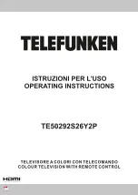 Telefunken TE50292S26Y2P Operating Instructions Manual предпросмотр