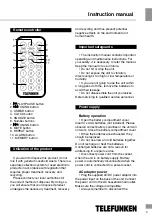 Preview for 3 page of Telefunken TF-1550U Instruction Manual