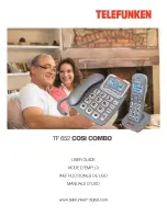 Telefunken tf 652 cosi combo User Manual preview