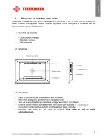 Preview for 9 page of Telefunken TF 82 Instruction Manual