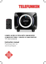 Предварительный просмотр 1 страницы Telefunken TF-AS1203UB Instruction Manual