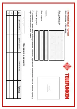 Предварительный просмотр 19 страницы Telefunken TF-AS1203UB Instruction Manual