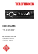 Предварительный просмотр 1 страницы Telefunken TF-CCR8101 Instruction Manual