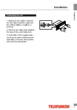 Предварительный просмотр 6 страницы Telefunken TF-CCR8101 Instruction Manual