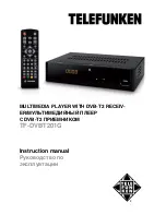 Telefunken TF-DVBT201G Instruction Manual preview