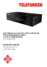 Предварительный просмотр 1 страницы Telefunken TF-DVBT226 Instruction Manual