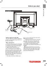 Предварительный просмотр 5 страницы Telefunken TF-LED 32S19 Instruction Manual