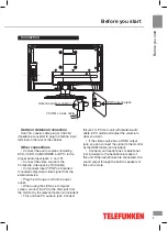 Предварительный просмотр 5 страницы Telefunken TF-LED19S6 Instruction Manual