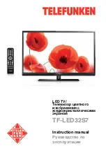 Предварительный просмотр 1 страницы Telefunken TF-LED32S7 Instruction Manual