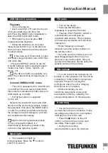 Preview for 5 page of Telefunken TF-MS3303B Instruction Manual