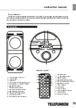 Предварительный просмотр 3 страницы Telefunken TF-PS2205 Instruction Manual