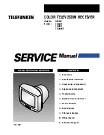 Telefunken TK1409 Serivce Manual preview