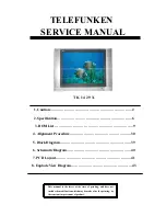 Предварительный просмотр 1 страницы Telefunken TK1429X Service Manual