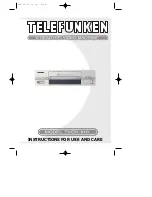 Preview for 2 page of Telefunken TVCR610 Instructions For Use Manual