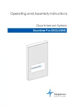 Telegärtner DoorLine Pro EXCLUSIVE Series Operating And Assembly Instructions Manual preview