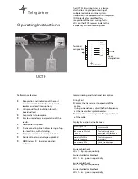 Предварительный просмотр 1 страницы Telegärtner UCT9 Operating Instructions