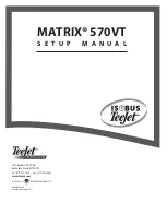 Предварительный просмотр 20 страницы TELEJET Matrix 570VT Setup Manual