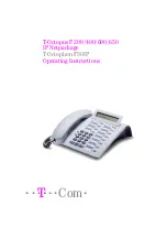 Preview for 1 page of Telekom T-Octophon F30 IP Operating Instructions Manual