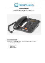 Preview for 1 page of Telekonnectors TLK G400 Instruction Manual