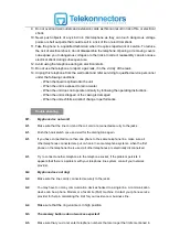 Preview for 16 page of Telekonnectors TLK G400 Instruction Manual