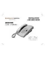 Предварительный просмотр 1 страницы Telematrix Marquis 2800MW5 Installation And User Manual