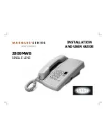 Предварительный просмотр 1 страницы Telematrix Marquis 2800MWB Installation And User Manual