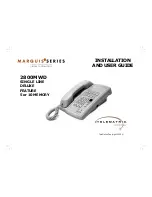 Telematrix Marquis 2800MWD Installation And User Manual предпросмотр