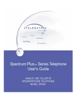 Предварительный просмотр 1 страницы Telematrix Spectrum Plus SP550 User Manual