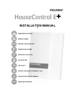 Preview for 1 page of Telemic HouseControl E+ Installation Manual