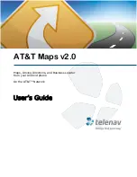 TeleNav AT&T Maps User Manual preview