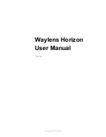 TeleNav Waylens Horizon User Manual preview