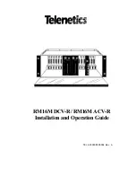 Telenetics RM16M - Versatile Rack Mounting Chassis Installation And Operation Manual preview