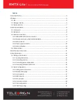 Preview for 2 page of Teleorigin RBMTX-Lite User Manual