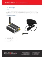 Preview for 6 page of Teleorigin RBMTX-Lite User Manual