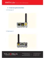 Preview for 8 page of Teleorigin RBMTX-Lite User Manual