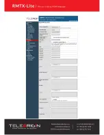 Preview for 35 page of Teleorigin RBMTX-Lite User Manual