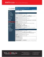 Preview for 40 page of Teleorigin RBMTX-Lite User Manual