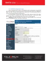 Preview for 41 page of Teleorigin RBMTX-Lite User Manual