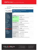Preview for 46 page of Teleorigin RBMTX-Lite User Manual