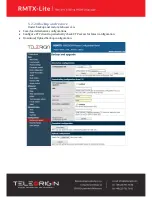 Preview for 49 page of Teleorigin RBMTX-Lite User Manual