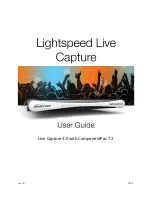 Предварительный просмотр 1 страницы Telestream lightspeed live capture User Manual