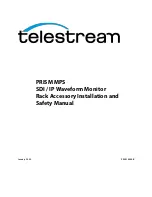 Telestream PRISM MPS Installation And Safety Manual предпросмотр