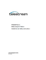 Предварительный просмотр 1 страницы Telestream PRISM MPX2-25 Installation And Safety Instructions