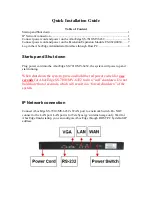 TeleSynergy AbovEdge MV-6432 Quick Installation Manual preview