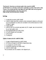 Предварительный просмотр 4 страницы Telesystems uAVR-H.264S Operation Manual