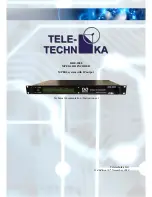 Teletechnika Ltd. DHE-1000 Technical Documentation Manual preview