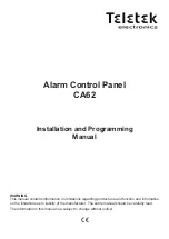 Teletek electronics CA62 Installation And Programming Manual preview